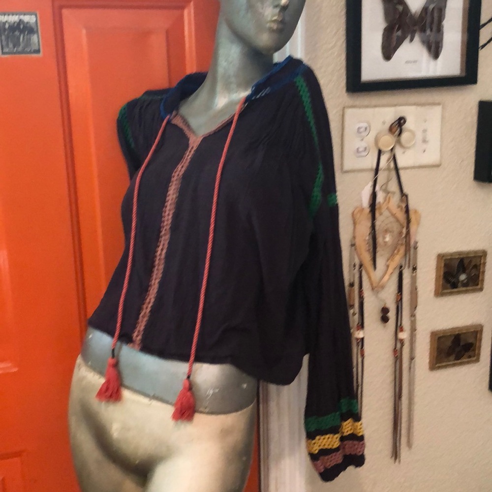 Linen/ cotton boho styled shirt